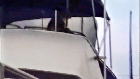 MILF in panties bubble butt rammed by older guy on boat deck