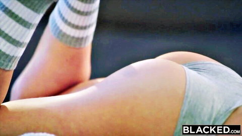 Naomi Swann's perky ass in blue swimsuit during reverse cowgirl ride