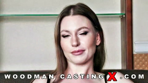 Lauren Black in Woodman Casting: busty brunette MILF with big tits, natural beauty