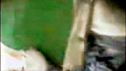 Blurry Indonesian woman naked doggystyle fucked rough by man in green apartment