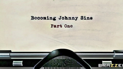 Brazzers Becoming Johnny Sins Part One title card on typewriter paper