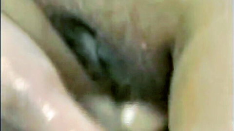 Blurry closeup of Indian granddad's big cock penetrating young tight pussy