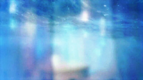 Jewelz Blu in ethereal blue underwater fantasy for first DP & DV