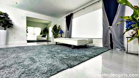 Zara from NetVideoGirls on empty casting couch in POV setup