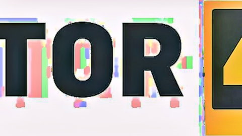 Colorful geometric TOR logo banner with overlapping bold letters in pink green cyan black and orange