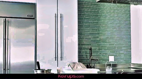 Alura Jenson Thanksgiving kitchen setup for MILF sex scene