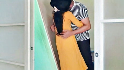 Luxcream2 hugs Indian beauty in yellow dress passionately