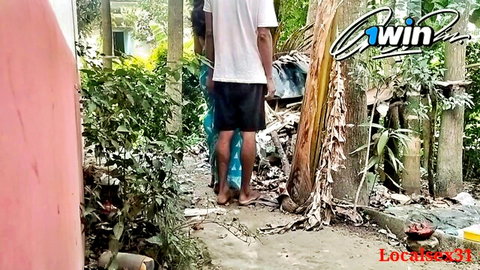 Man in garden setting from Indian outdoor sex video thumbnail