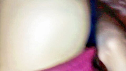 Close-up of wet South Asian pussy with pink panties pulled aside exposing swollen labia