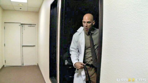 Busty Tanya James in DoctorAdventures with doctor peeking from door