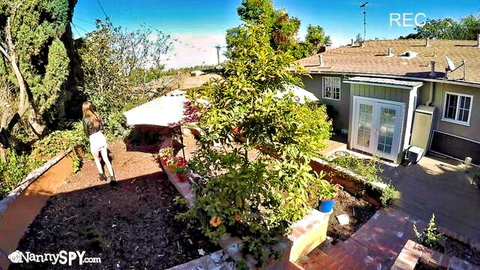 Riley Reid spied on in backyard by kinky stepdad at Nanny Spy