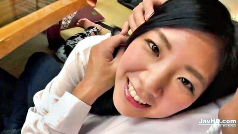 Mio Kuroki smiling seductively in JAV close-up, Asian beauty