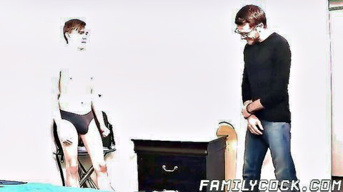 Stepdad eyes young stepson in underwear, gay incest preview