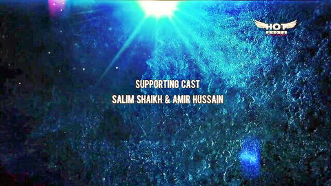 Blue glowing background with HOT supporting cast credits for Salim Shaikh and Amir Hussain