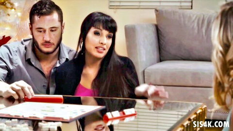Rachel James in teasing step-sis game with blindfolded brother, Adult Time