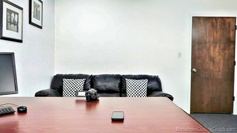 Ivy Ireland backroom casting couch interview setup