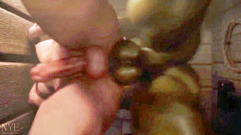 Bordello Saga green-skinned figures in explicit group hand action