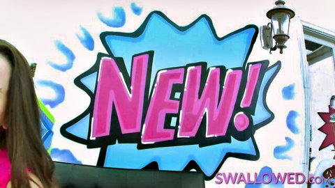 Abigail Mac in teasing pink top, new ass-to-mouth swallow action thumbnail