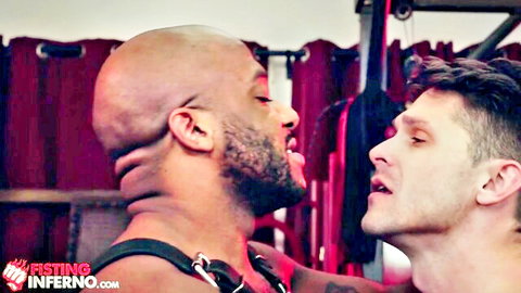 Devin Franco and Micah Martinez intense tongue kiss in gay scene