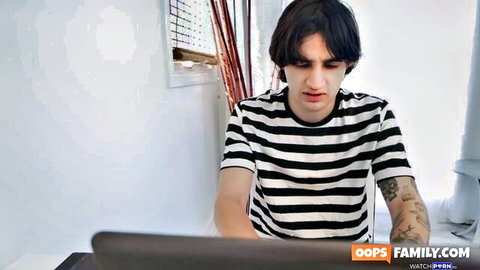 Melanie Marie's tattooed stepbrother in taboo sibling setup