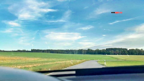 Luckylucy18 in scenic car drive POV, MILF outdoor tease
