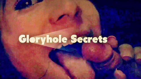 Luna Lovely deepthroating massive cock in gloryhole secrets