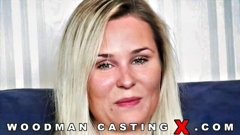 Blonde MILF Laura Crystal in Woodman casting couch interview