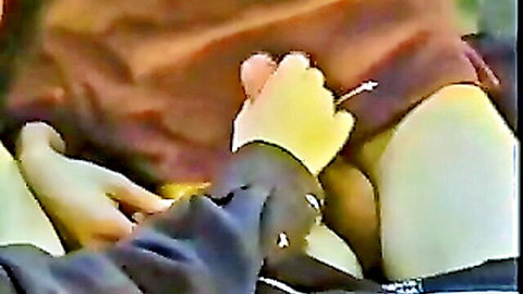 Asian gay orgy with men sucking uncut cock in group action