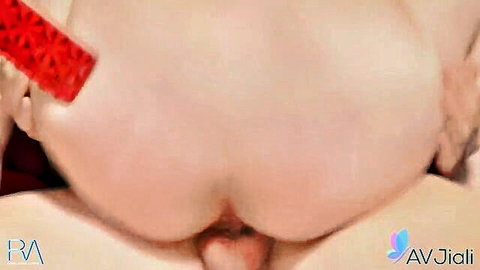 Ranako naked Chinese teen ass and pussy close-up from AV Jiali group sex