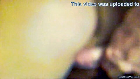 Blurry amateur teaser of Kayla with two guys, Homegrown Video