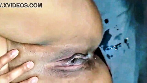 Anny Kitty squirts intensely during stepdad anal sex after college