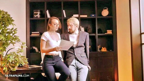Sia Siberia's massive tits in tight top, office tease with colleague