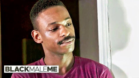 Manuel Skye intense side profile in interracial gay porn thumbnail