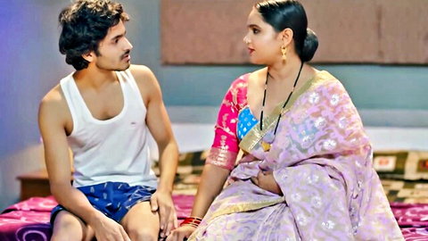Desi couple Payal Patil and hunk in saree seduction scene