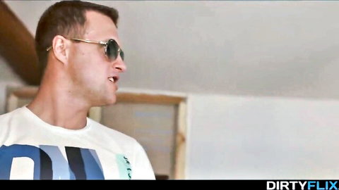Angie Moon's porn audition hot twist with handsome man in sunglasses, Dirtyflix