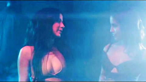 Tough boss in black lingerie dominates curvy Nina in steamy session