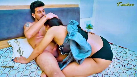 Indian couple in steamy doggy style sex from Hindi short film, Ridhima Tiwari