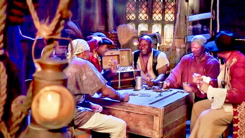 Jewelz Blu's pirate-themed gangbang with BBC and facials