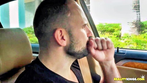 JMac in car en route to outdoor Latina pussy fucking with April Touch