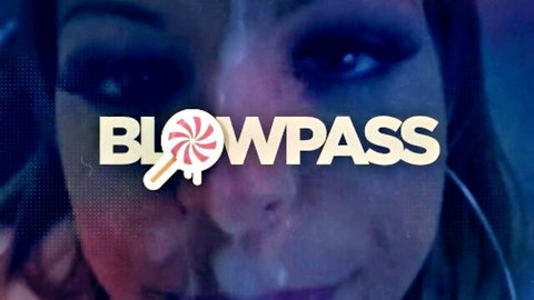 Stepsister practicing blowjob, close-up face with lollipop tease, desperate for dick
