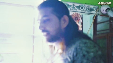 Aarab's intense bearded gaze in amateur naughty session