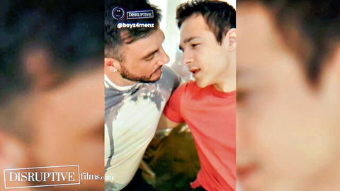 Ian Holms and Jayden Marcos intense close-up gay encounter