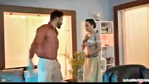Hot Desi wife in love with big cock, intimate couple scene in Ullu amateur video