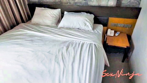 Nova Lynx in hotel bed with curvy stepmom for orgy and spooning