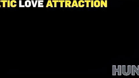 Erotic love attraction adult video title screen on black background
