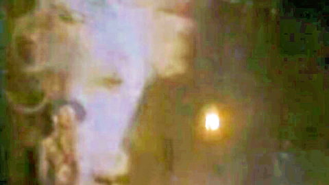 Retro blonde babe with natural tits performs intense face-fuck in VHS film