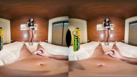 Lisa Starlet deepthroating Successful Plower in immersive VR ride