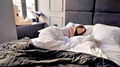 Diana sleeping peacefully in bed, intimate glimpse of her daily life