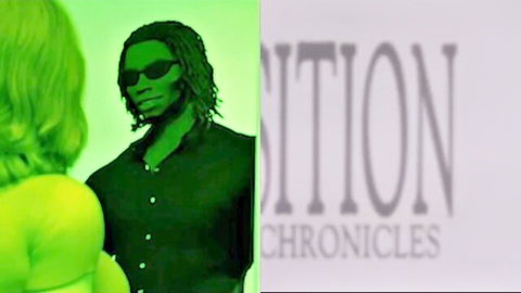 Blonde teacher seduces dreadlocked student in green-tinted tease after class