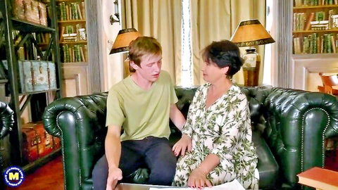 Kenneth Anderson mature tutor in stockings with seductive woman